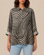 Becca | Bluse mit Künstlerprint